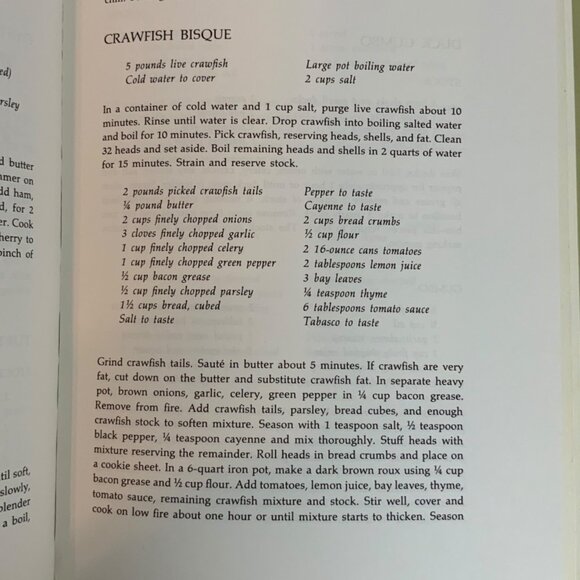 The Plantation Cookbook Junior League Of New Orleans Hardcover 1972 Vintage - Picture 10 of 13